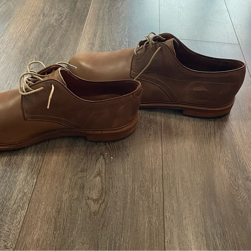 Allen Edmonds Brown Leather Derby Shoes - Picture 2 of 7